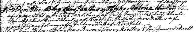 1783, 6.apr. døbt søn Jens. Faddere: Sidse Jensdtr. og Niels Jacobsen i Speilsby, Knud Nielsen af Nordfeld, Sidse Andersdtr. i Speilsby, Margrethe Pedersdtr. af Nordfeld: 1785, 14.aug.