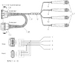 Universaladapterkabler Ex 6 Universaladapterkabler /3/4/5-pin (flad konnektor) Y-form med bananstik 687 0 08 Testkabelsæt - KTS 00/340/530/540/570/Truck kr. 4.