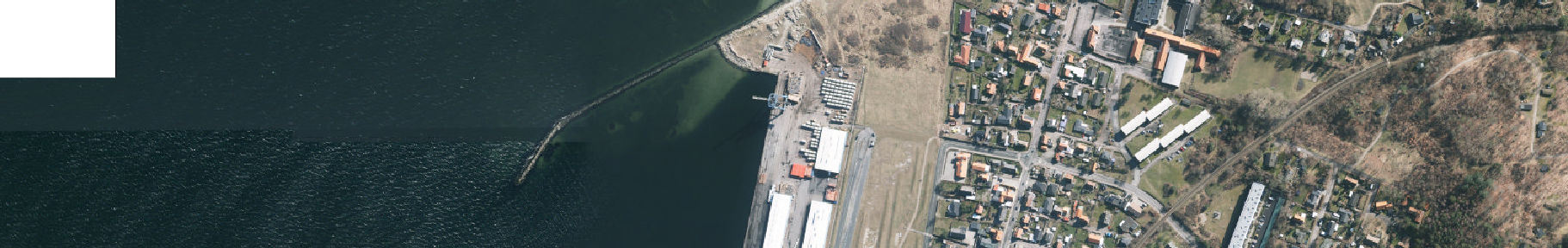 Luftfoto med placering af bypass