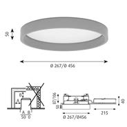LP Circle Halvforsænket Design: Mikkel Beedholm/KHR arkitekter Koncept: Armaturet udsender et diffust lys via en højeffektiv akryl diffuser.