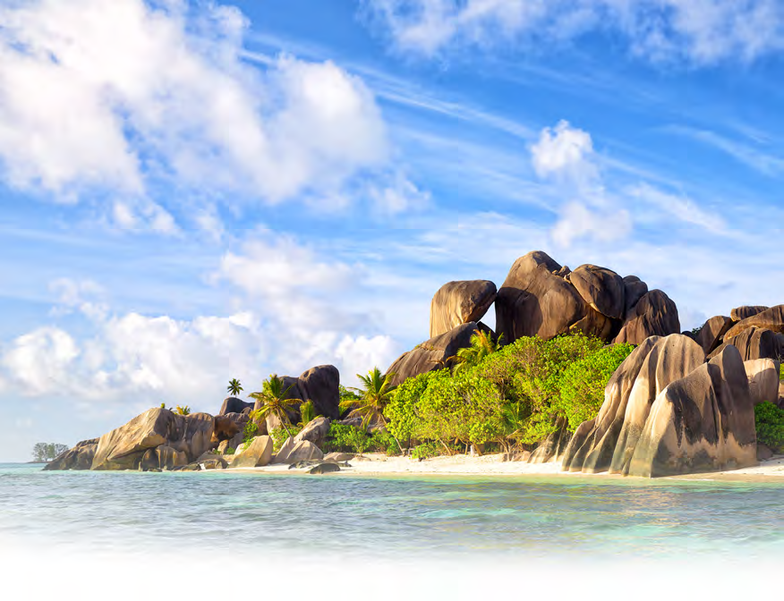 77. ÅRGANG NR. 9 SEPTEMBER 2015 SEYCHELLERNE Seychellerne er en øgruppe i Indiske Ocean nord for Madagaskar og består af mange øer og holme. Indbyggertallet er ca.80.