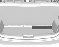 Gulvafdækning Gulvafdækning, bag Løft den bageste gulvafdækning op for at få adgang til lappesættet, bilens værktøj og advarselstrekanten.