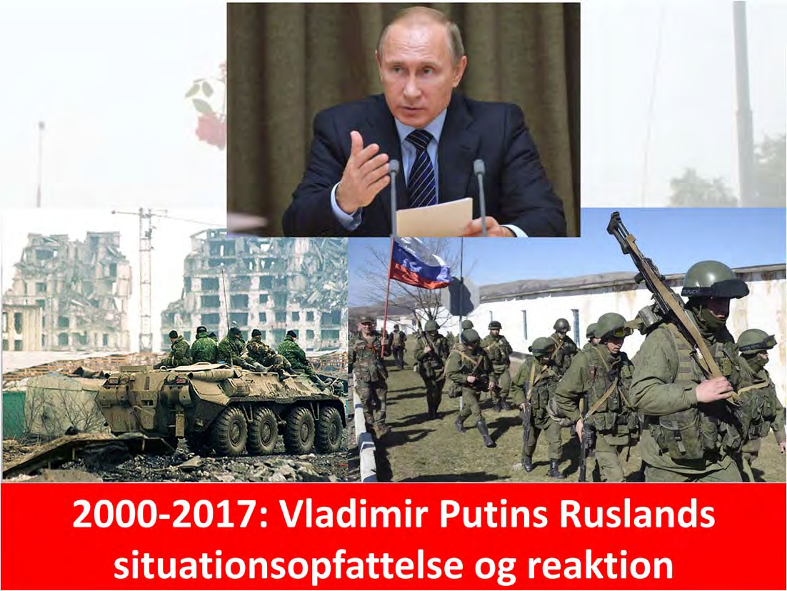 Synet på 1985 1999: Det vestlige (amerikanske) komplot og forræderne mod Rusland og landets naturlige rolle (Gorbatjov og Jeltsin, og igen balterne og