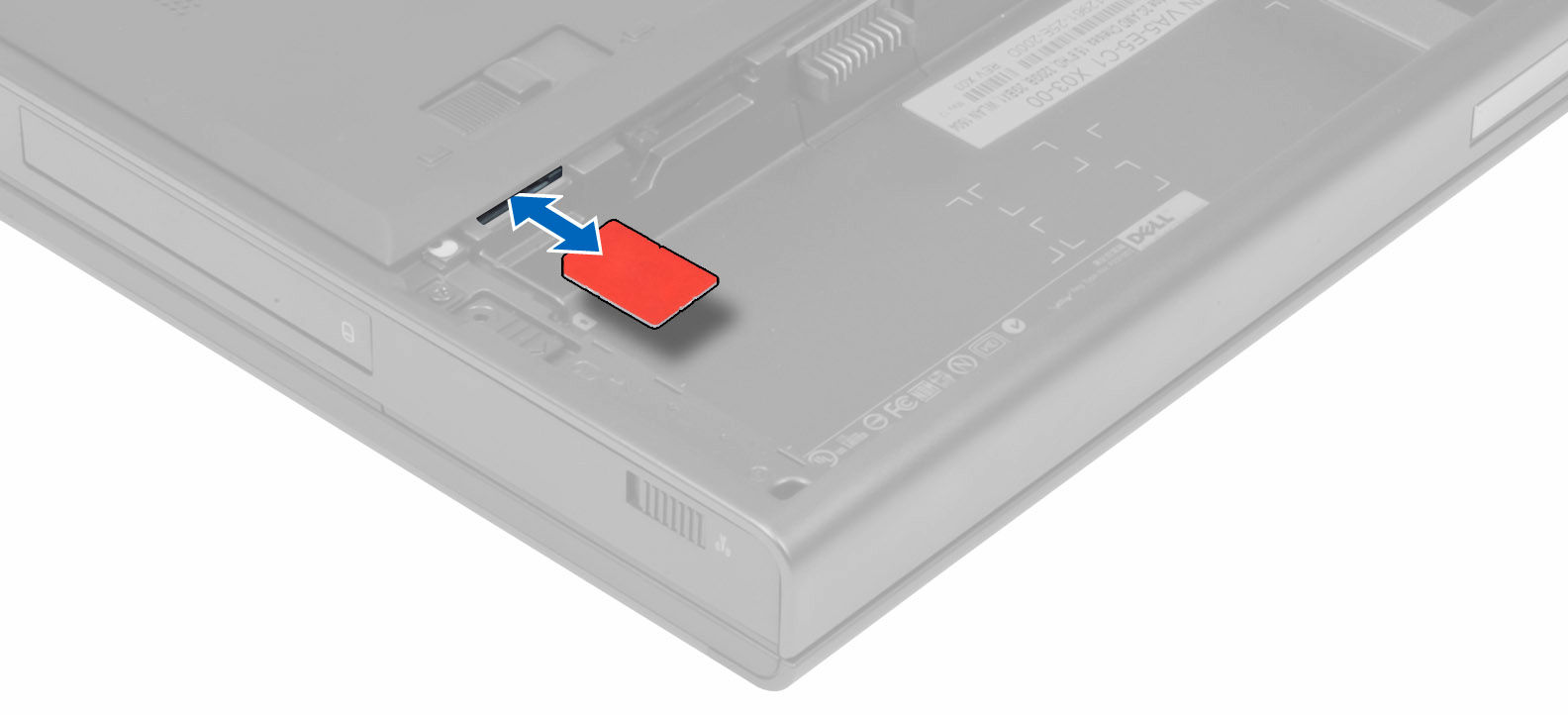 Sådan installeres Micro Subscriber Identity Module (SIM)- kortet 1. Skub micro SIM-kortet ind i dets åbning. 2. Installer batteriet. 3.