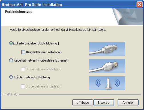USB Winows Klik på Instllr MFL-Pro Suit. f Instlltionn f SnSoft PprPort 11SE strtr utomtisk og ftrfølgs f instlltionn f MFL-Pro Suit.