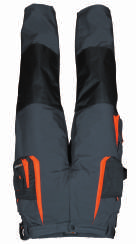 Delovni pulover 4000381... 2 100 % poliester (320 g/m ). Modne kontrastne barve (temno siva/črna/oranžna). V-izrez. Z naprsnim žepom z zadrgo.