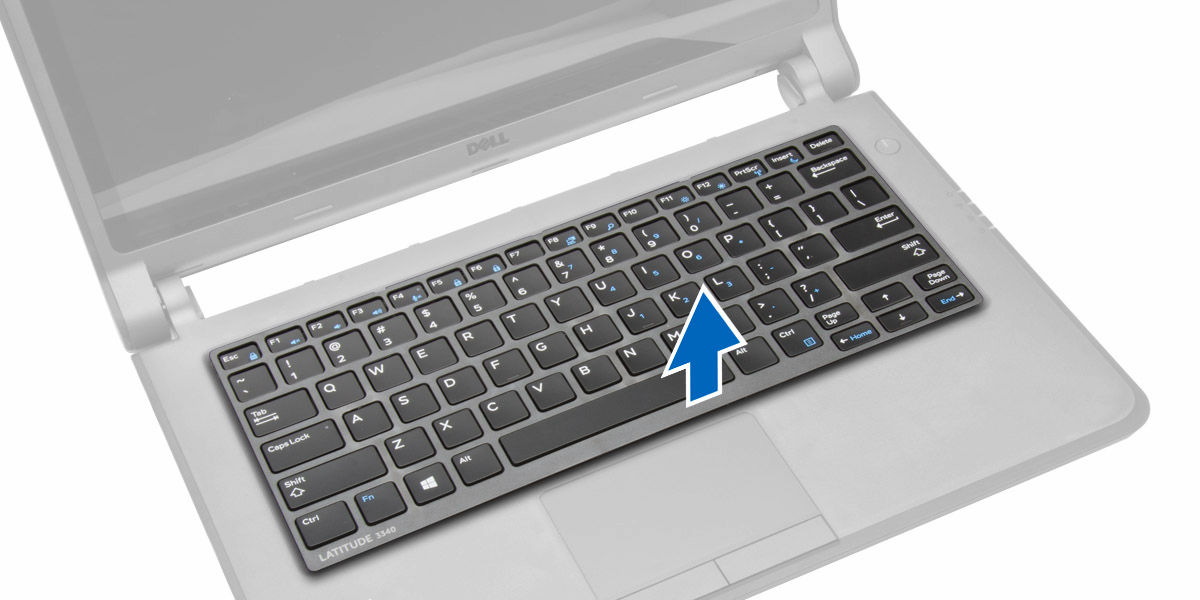 Sådan installeres tastaturrammen 1. Ret tastaturrammen ind med tasterne på computeren. 2.