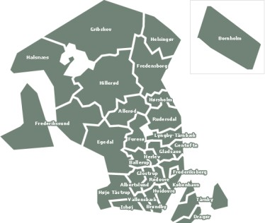 I Fingerplanen inddeles Hovedstadsområdet i 4 geografiske områdetyper: 1) det indre storbyområde, 2) det ydre storbyområde (byfingrene), 3) de grønne kiler, og 4) det øvrige hovedstadsområde.