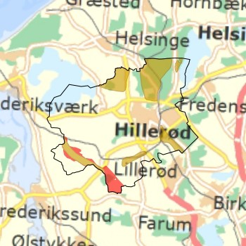 Geologiske værdier Hillerød Kommune vil sikre, at de geologiske landskabsformer, deres indbyrdes overgang og sammenhæng ikke sløres, men fremtræder intakte og tydelige i landskabet.