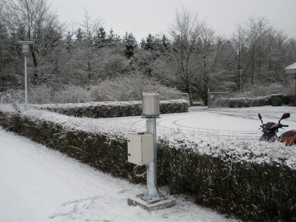 Billede 5: Komplet nedbørstation med GPRS