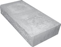 med beton (vejledende betonmængde: 0,09