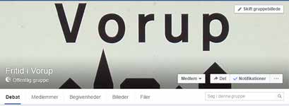 ! K S U H Fritid i Vorup på facebook Facebook-gruppen Fritid i Vorup er lavet af Vorup FB, men er tilgængelig