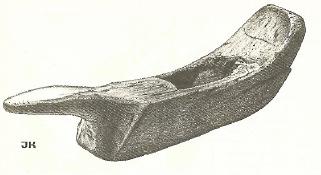 Viking bobbin, made of horn, found in