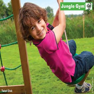 Jungle Gym tilbyder et bredt program, hvor alt tilbehøret er produceret i materialer af god kvalitet med lang holdbarhed.