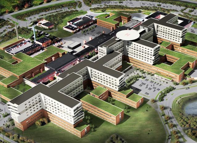 2 BAGGGRUND FOR PROJEKTET Region Sjælland skal opføre et universitetshospital i Køge der skal fungere som hovedsygehus i hele Region Sjælland med 90.000 indlæggelser per år.
