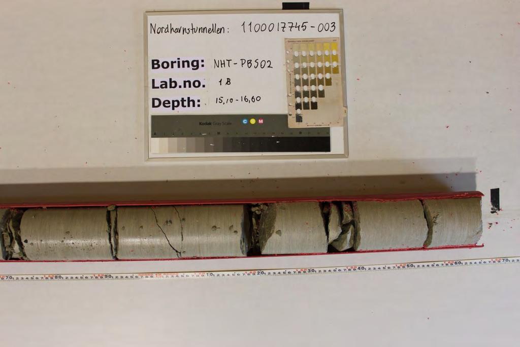 Figur 30: Boring NHT-PBS02, Kerneløb 1A, 15,10 16,60 m u.t.