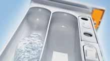 Vaskemaskiner Skånsom tøjbehandling SoftCare-tromlens enestående overfladestruktur gør, at der mellem tøjet og tromlevæggen opstår en vandfilm, som tøjet glider let henover.