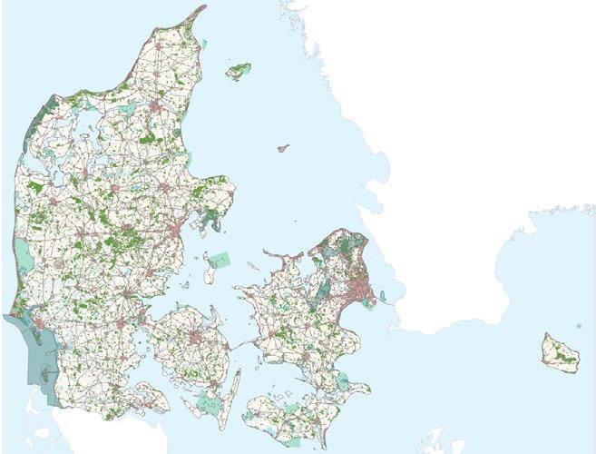 Skov Naturreservater Vådområder Hede Nationalparker Ovenfor: Det digitale naturkort, hvor kommunerne nu skal indtegne
