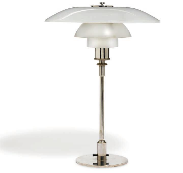 1200 1200 POUL HENNINGSEN b. Ordrup 1894, d. Hillerød 1967 "PH-4/3". Table lamp with frame, switch- and socket house marked "Pat. Appl.