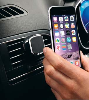 77 11 783 364 2. Smartphoneholder Den lille og diskrete holder fastgøres nemt på bilens luftspjæld.
