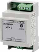 skiftekontakt IP20 Til 35 mm DIN-skinne VVK 2 1187024 vandlækagerelæ VANDLÆKAGERELÆ LPH 10 overvåger sensorernes modstand. Når sensoren bliver våd, mindskes modstanden, og alarmrelæet aktiveres.