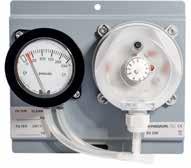 FILTER VAGT SV filter vagt er udviklet til overvågning af filter systemer, der håndterer luft og andre ikke-brandfarlige gasser. Filtervagten indeholder et manometer og en differentieres pressostat.