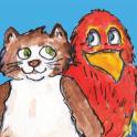 Gode apps til 0-3 år Tulle og Skralle - En app til de helt små børn, som handler om katten Tulle og papegøjen Skralle.