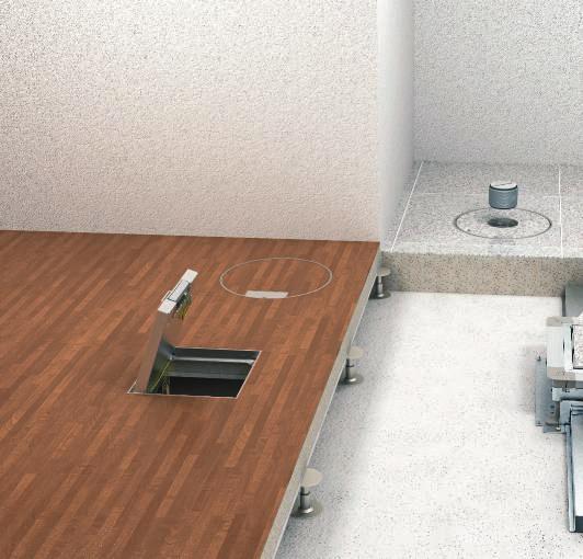 Kassetter gør det muligt at indbygge installationsenheder i flugt - med gulvet eller lukke inspektionsåbninger