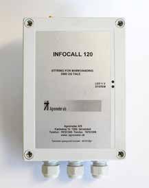Infocall fjernstyring Infocall 120 11 12241200 Infocall 120 GSM fjernstyring 3.
