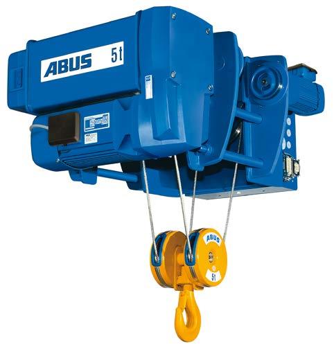 ABUS elektro-wiretaljer til én-skinne traverskraner Løftekapacitet: op til 16 tons Type E