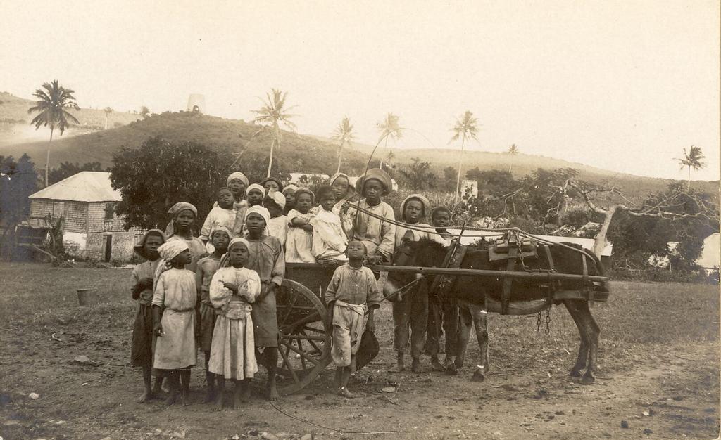 Landarbejderbørn på St. Crox o. 1900.
