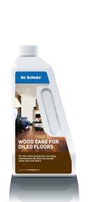 Wood Care for Oiled Floors rengør grundigt og nænsomt og har en særlig rengøringskraft baseret på