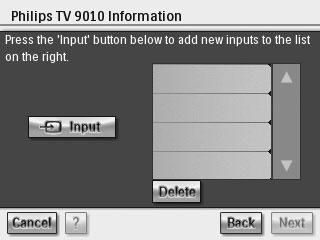 Spørgsmål til hvordan enheden tændes Følg instruktionerne på skærmen. RC9800i finder den bedste måde at tænde for tv'et på.
