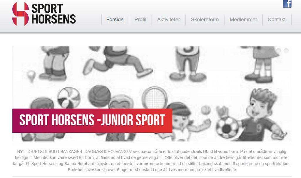 På Sport Horsens hjemmeside