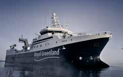 ÅRSRAPPORT 94 95 ROYAL GREENLANDS FLÅDE - UDENSKÆRS Royal Greenlands udenskærs flåde består af tre havgående rejetrawlere, to udenskærs produktionstrawlere til hellefisk, torsk mm.