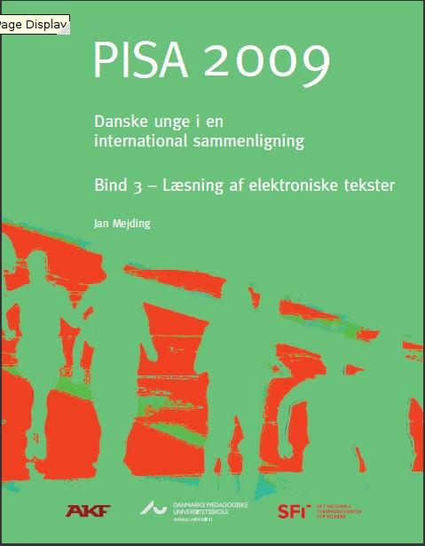 Det går rigtig godt PISA Elektronisk Læsning Danmark er det land i verden hvor it anvendes mest i undervisningen i fagene KMD