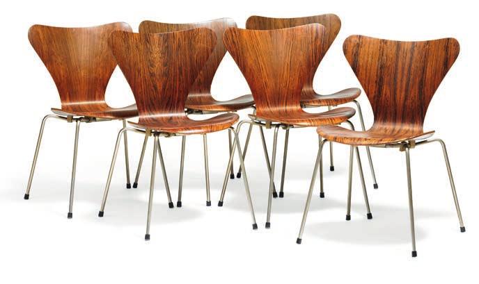 1946 Two prototype coffee tables with drop-shaped ash wood legs.