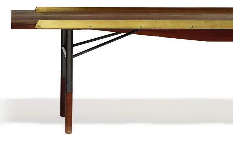 979 979 FINN JUHL b. Frederiksberg 1912, d. Ordrup 1989 "BO 101". A pair of Brazilian rosewood table/benches.