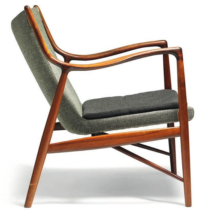 The FJ 45 chair may not be as iconic as the Chieftain chair, but it certainly is the most beloved Finn Juhl chair of all.