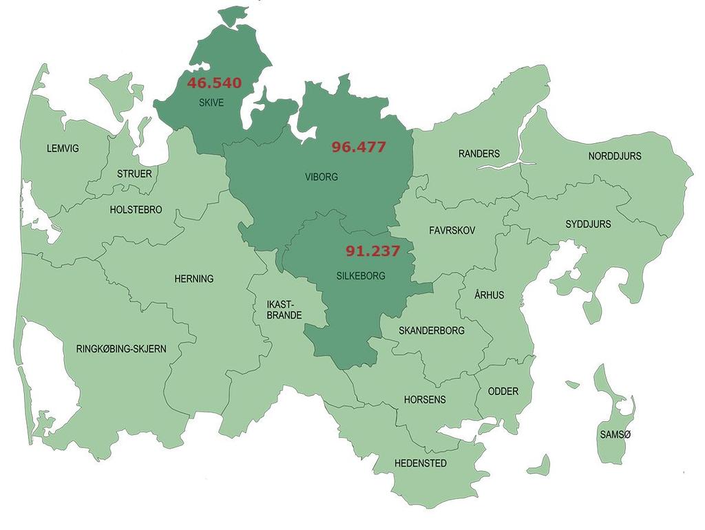 Regionspsykiatrien Midt (2016) Indlæggelser: