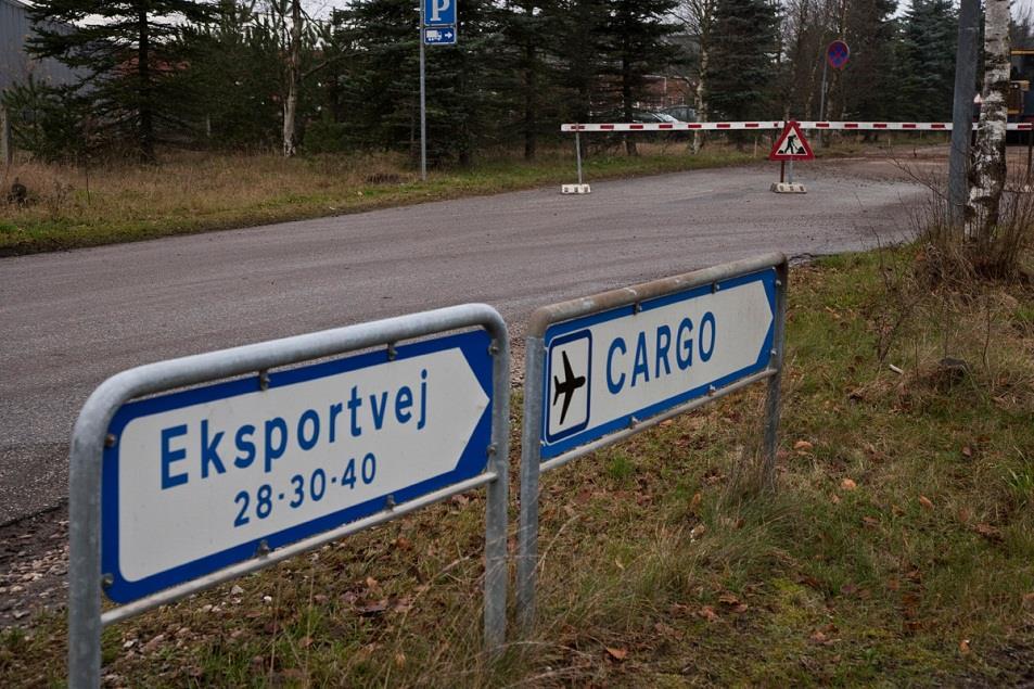 PermaVej Eksportvej, Billund Lufthavn: - Stikvej til cargo området -