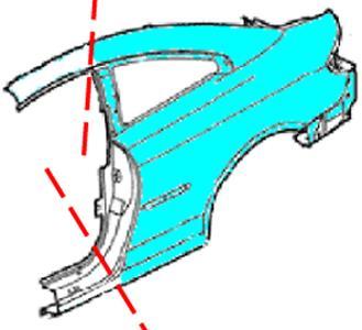 Partiellakering Partiellakering er en opdeling af bilens udvendige lakerbare metalkomponenter foretaget ved et vandret snit af forskærme, døre og bagskærme.