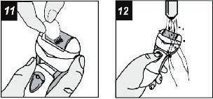CZYSZCZENIE Usunąć wszelkie pozostałości naskórka z wałka za pomocą szczoteczki (H). Wypłukać wałek pod bieżącą wodą i dokładnie go wysuszyć.