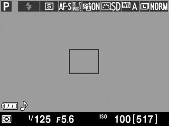A Visningsindstillinger for Live View/optagelse af video Tryk på knappen R for at bladre igennem visningsindstillingerne som vist nedenfor.