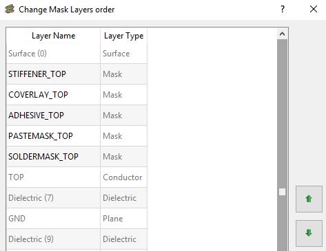 17. Slutteligt skal tilføjes en Stiffener Top på samme måde. Den findes som Designdefined Mask Layers TOP Stiffener Top 18.