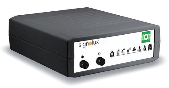 Signolux lysgiver NYHED Signolux systemets trådløse lysgiver, der omdanner alarmsignaler og ringetoner til et lyssignal og et lysende symbol.