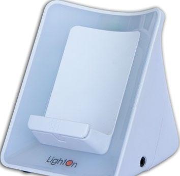 LightOn Mobiltelefonsensor, der giver besked, når mobiltelefonen ringer, en sms-besked modtages, vækkeuret ringer mv.