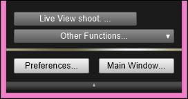 5 Klik på [Live View shoot./live view opt.]. Når du klikker på knappen [Download/Overfør] vises filnavnene for filmfilerne i en liste.