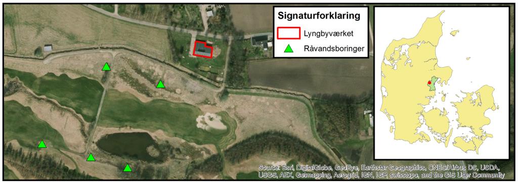 2. Lyngbyværket Lyngbyværket ligger ca. 10 km vest for Aarhus by og leverer vand til Aarhus zone 80N og Borum. Der udpumpes årl