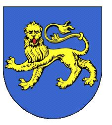 Varde Kommunes byvåben Et blåt skjold med en gående guld-leopard med rød tunge Byvåbnet er formentlig det ældste i Danmark.
